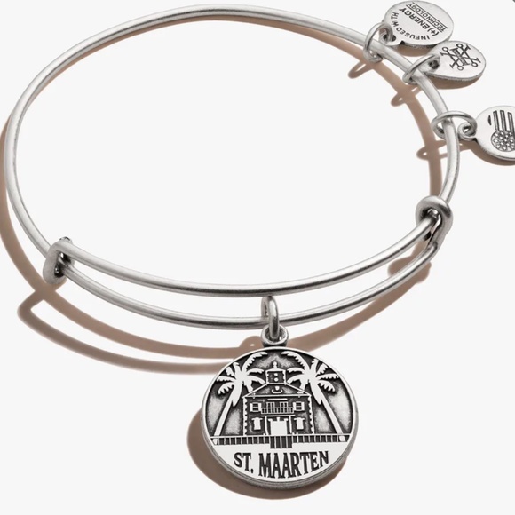 Alex and Ani St. Maarten Charm Bangle - Picture 1 of 2